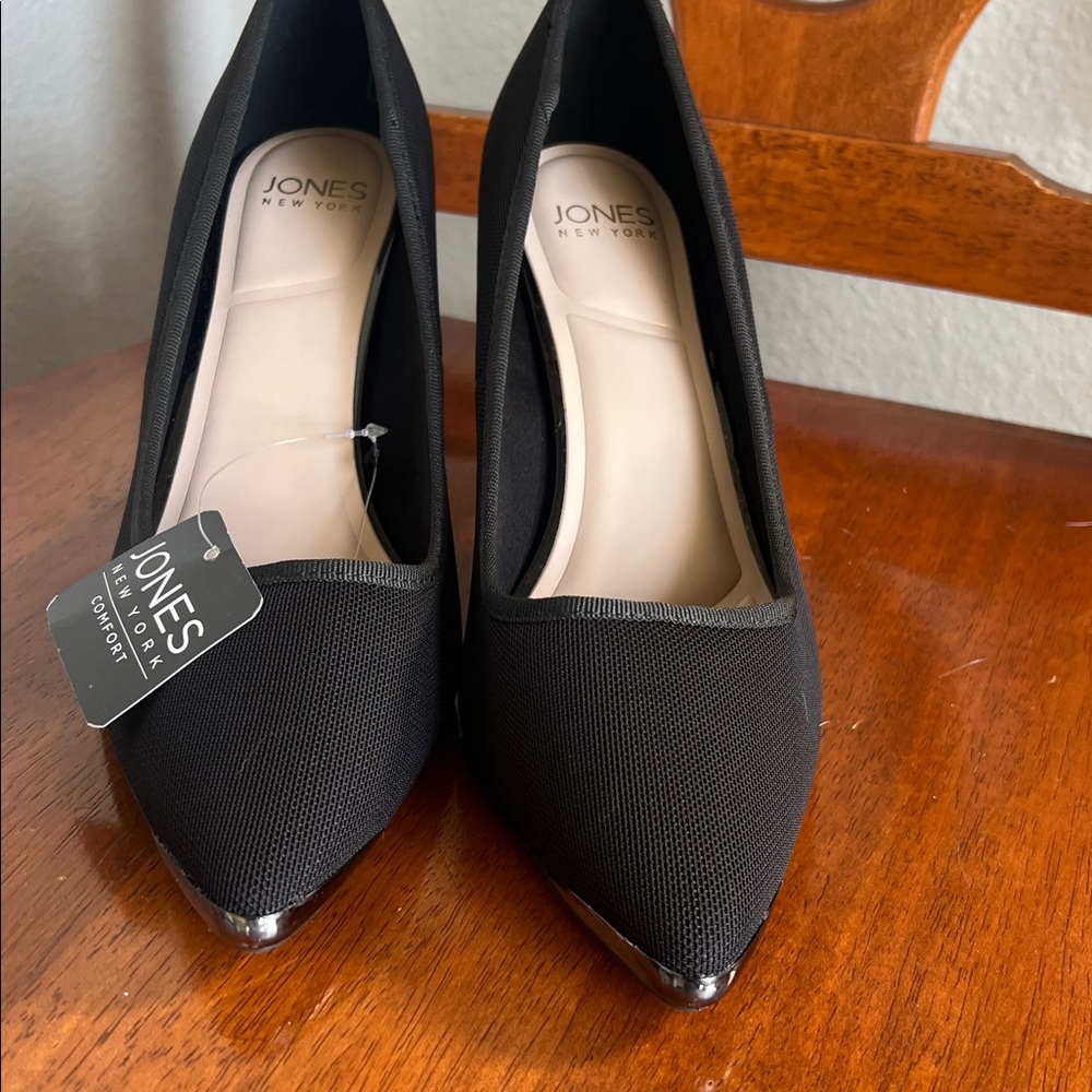 NWT Jones New York Black Heels 9 - Picture 2 of 7